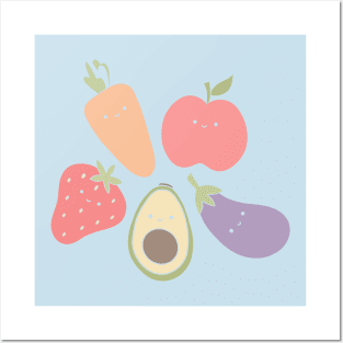 Cute Fruits Posters and Art